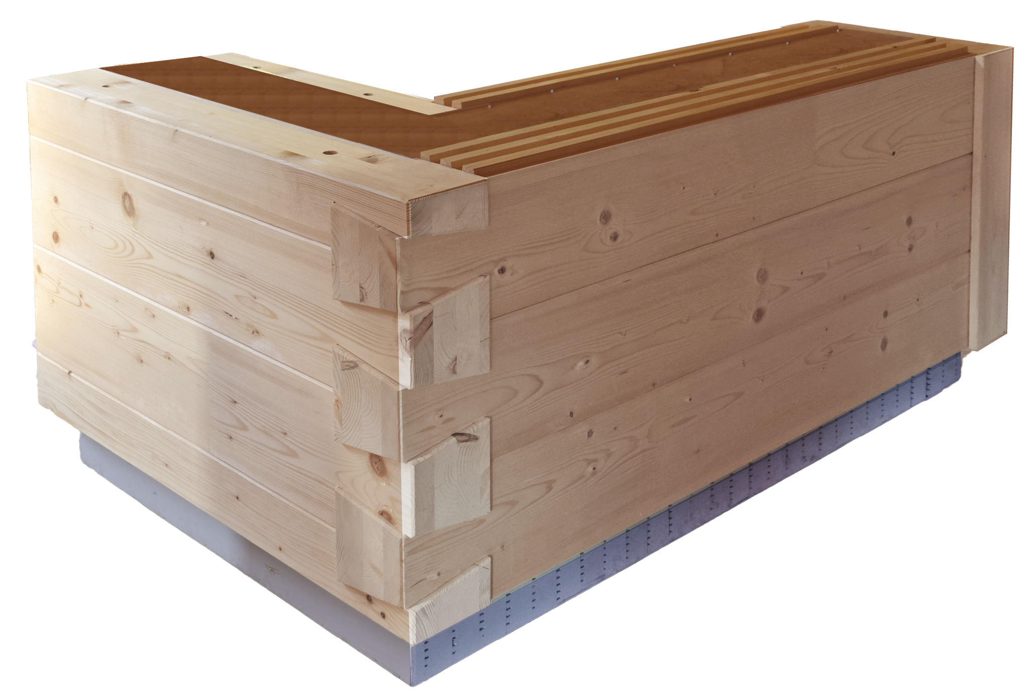 Seitenbild der Doppelschaligen Bauweise